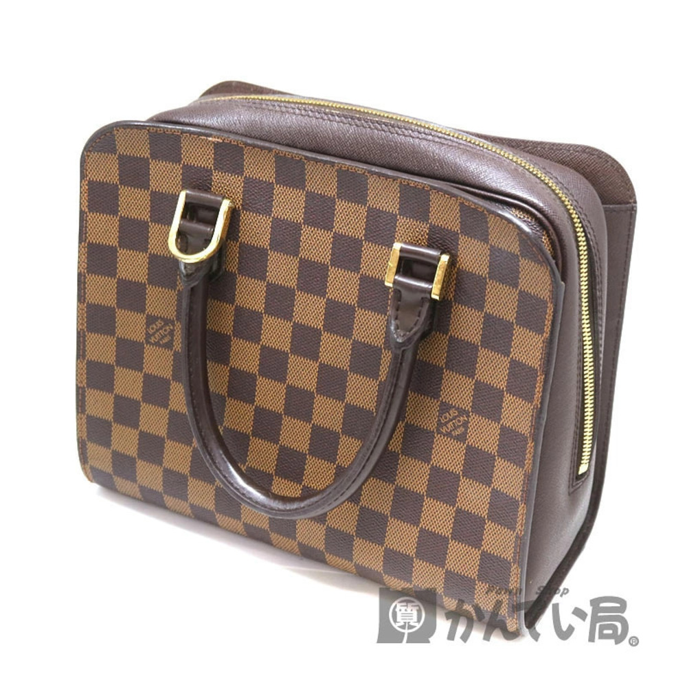LOUIS VUITTON Triana Damier Canvas Ebene Brown Handbag